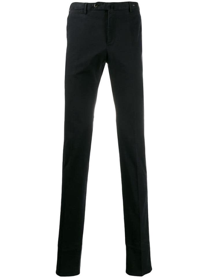Pt01 Classic Straight-leg Chinos - Black
