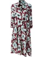 Eggs Floral Print Wrap Dress