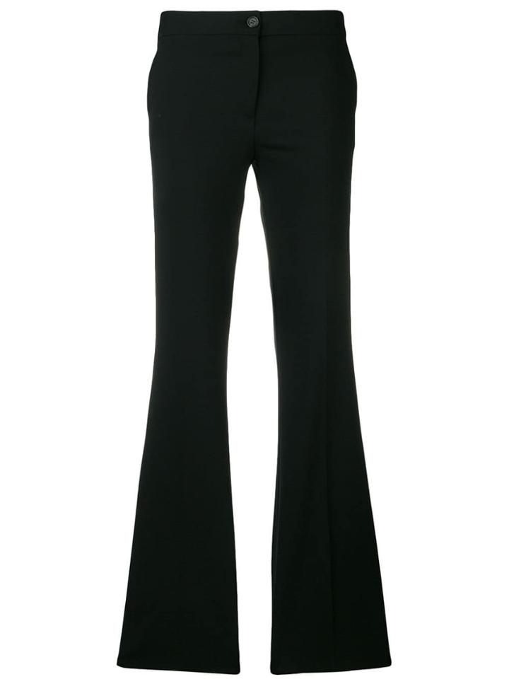 Yang Li Mid-rise Flared Trousers - Black