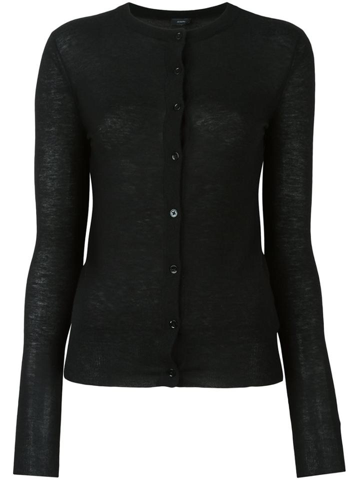 Joseph Classic Cardigan, Women's, Size: Medium, Black, Cashmere