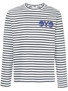 Junya Watanabe Man Striped Slogan Top - Black