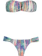 Brigitte Bandeau Bikini Set - Multicolour
