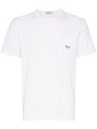 Maison Kitsuné Fox Patch Pocket Short Sleeved T-shirt - White