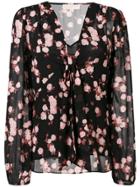 Michael Michael Kors Floral-print Top - Black