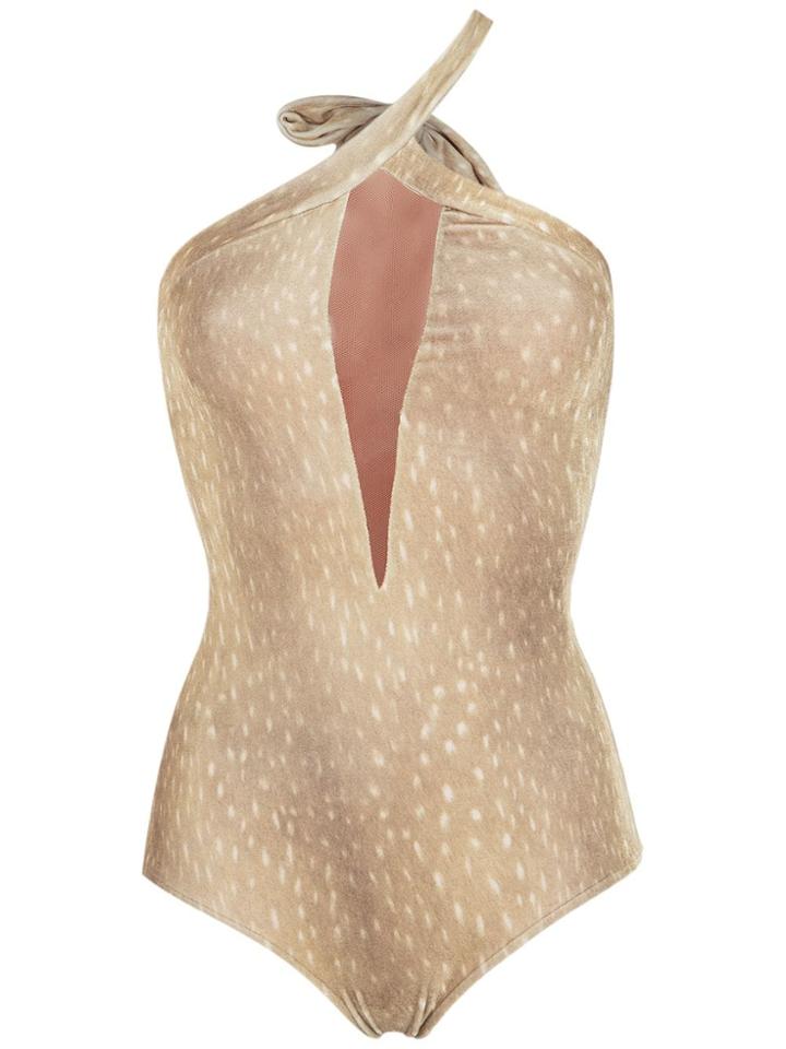 Adriana Degreas Velvet Swimsuit - Neutrals