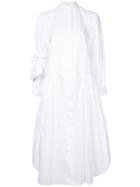 Roberts Wood Full Length Shirt Dress, Women's, Size: Small, White, Cotton