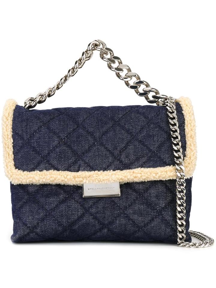 Stella Mccartney Mini 'becks' Tote, Women's, Blue