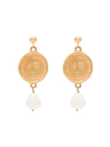 Holly Ryan Gold-plated Picasso Face Earrings