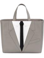 Thom Browne Suit Icon Tote - Grey