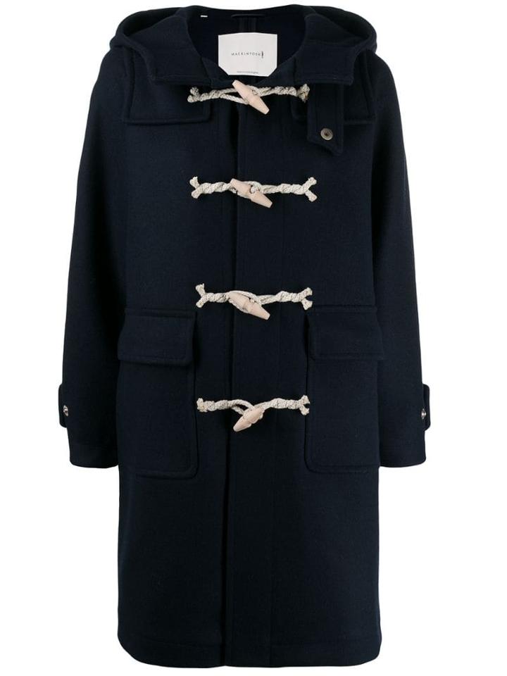 Mackintosh Single Breasted Duffel Coat - Blue