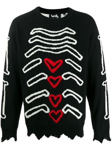 Haculla Bones Sweater - Black