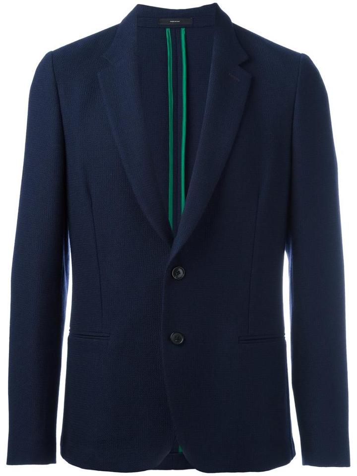 Paul Smith Two Button Blazer, Men's, Size: 52, Blue, Wool/cupro