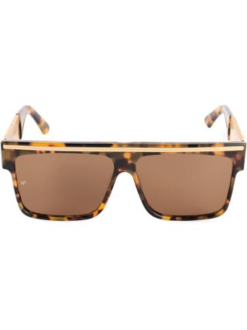 'love/hate' Sunglasses, Adult Unisex, Brown, Acetate, Vintage Frames