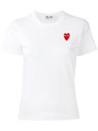 Comme Des Garçons Play - Red Heart Printed T-shirt - Women - Cotton - L, Women's, White, Cotton
