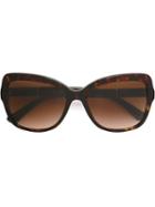 Dolce & Gabbana Oversized Butterfly Sunglasses, Brown, Acetate