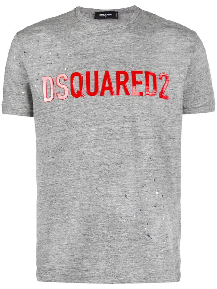 Dsquared2 Logo Applique T-shirt - Grey