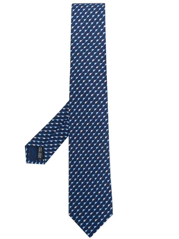 Salvatore Ferragamo Mouse Pattern Tie - Blue