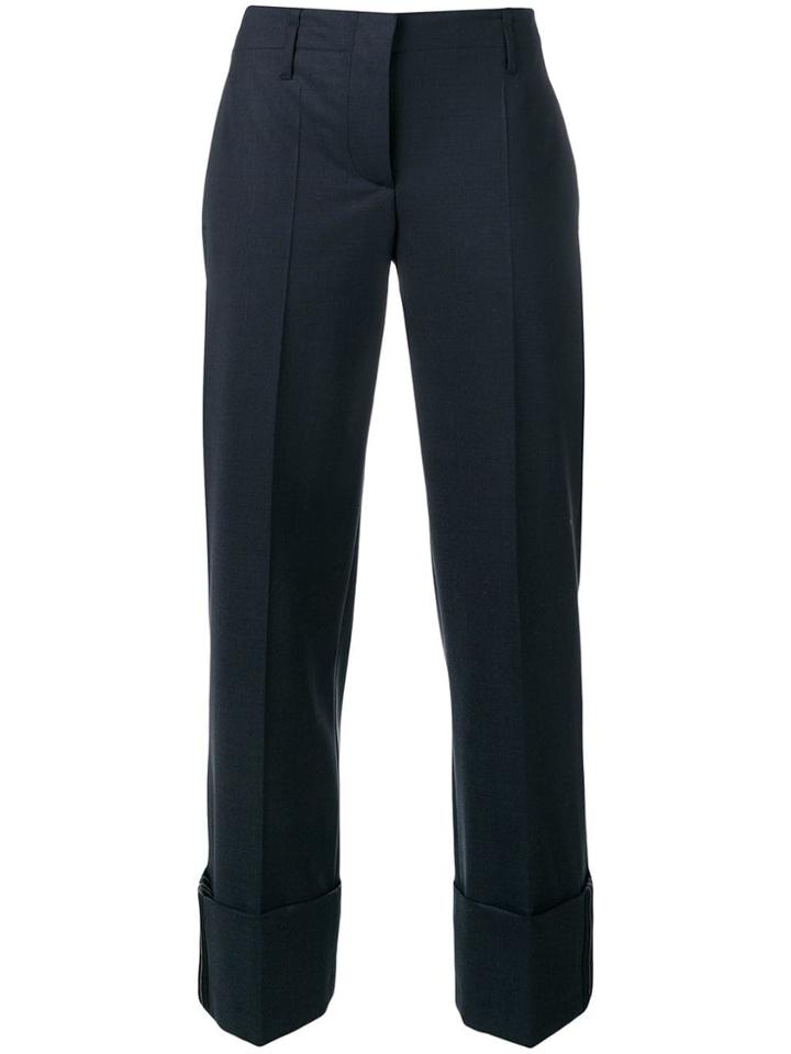 Brunello Cucinelli Tailored Cropped Trousers - Blue