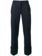 Brunello Cucinelli Tailored Cropped Trousers - Blue