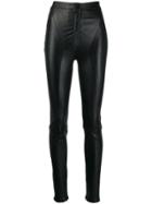 Off-white High-rise Skinny Trousers - Black