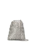 Prada Woven Shoulder Bag - Grey