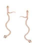 Federica Tosi Long Snake Earrings - Gold