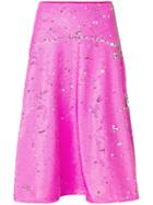 Essentiel Antwerp Sequinned Midi Skirt - Pink