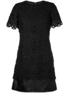 Loveless Lace Overlay Dress - Black