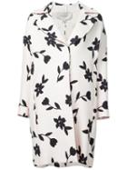 Carolina Herrera Floral Print Coat
