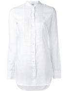 Aspesi - Pleated Front Shirt - Women - Linen/flax - 46, White, Linen/flax