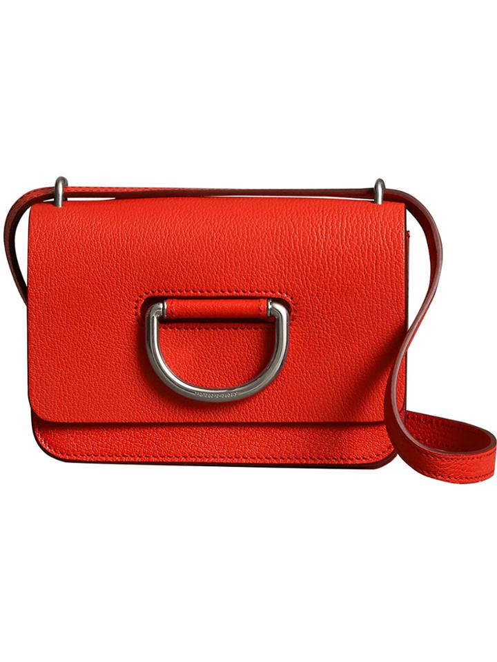 Burberry The Mini Leather D-ring Bag - Red