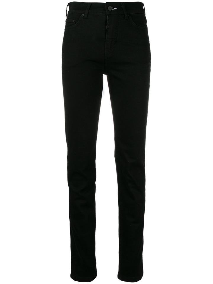 Mcq Alexander Mcqueen Plain Skinny Jeans, Women's, Size: 28, Black, Cotton/spandex/elastane