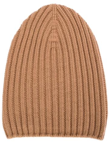 Barrie Ribbed Knit Beanie