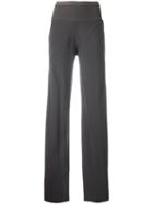 Rick Owens Bias-cut Palazzo Pants, Women's, Size: 42, Grey, Cotton/polyamide/acetate/viscose