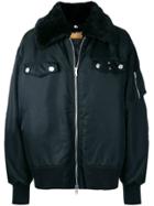 Calvin Klein 205w39nyc Oversized Fur-lined Jacket - Black