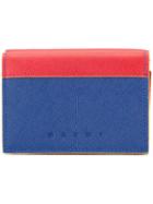 Marni Colour Block Wallet - Red