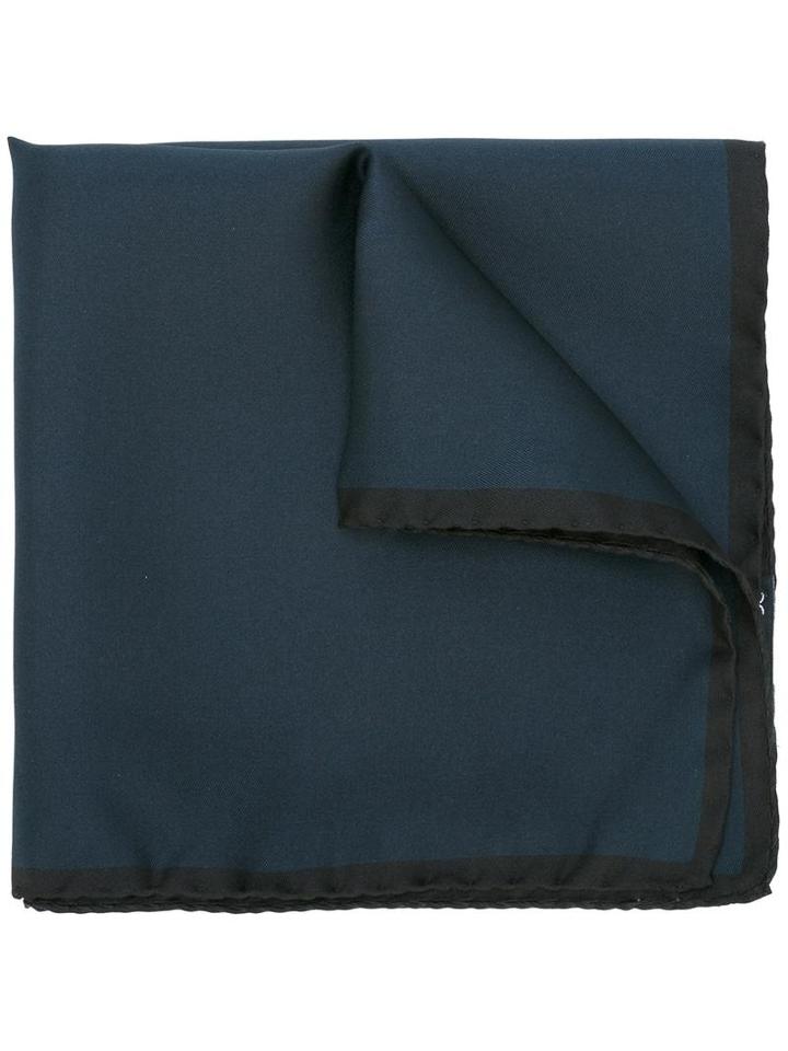 Dolce & Gabbana Crown Print Pocket Square, Blue, Silk