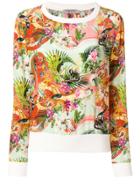 Piccione. Piccione Tropical Print Sweatshirt - Multicolour