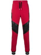 Les Hommes Urban Colour Block Track Pants - Red