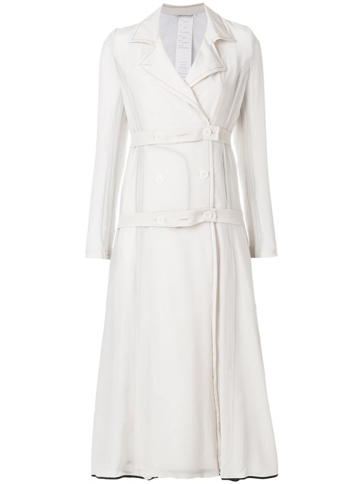 Cherevichkiotvichki Double Breasted Coat - Nude & Neutrals