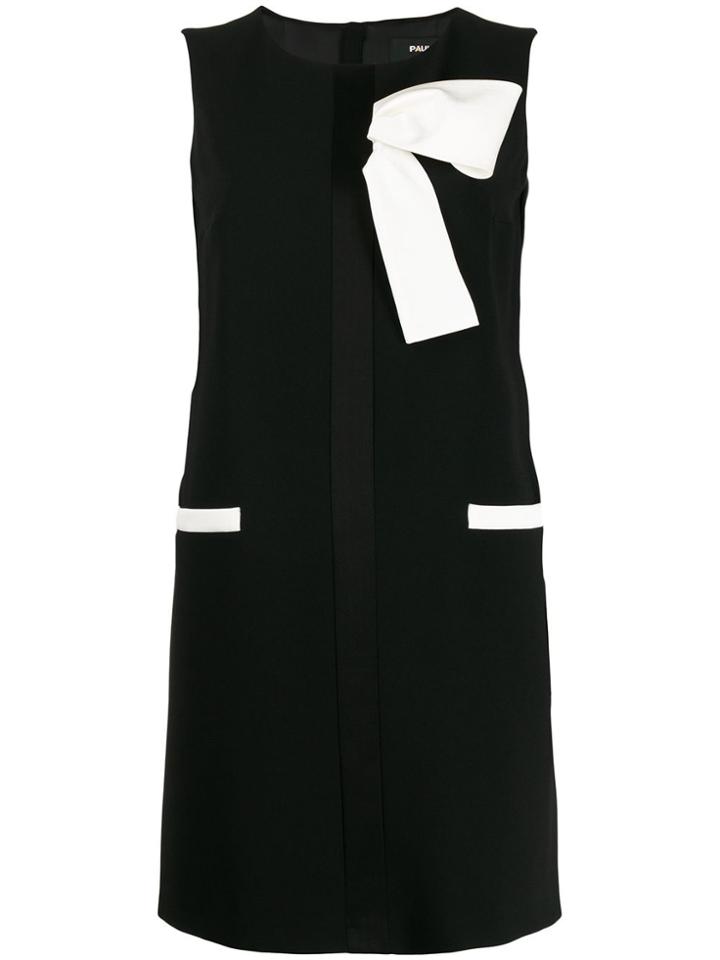 Paule Ka Two-tone Shift Dress - Black