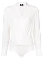 Elisabetta Franchi V-neck Bodysuit - White