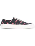 Maison Kitsuné Print Low-top Sneakers - Blue