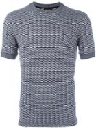 Giorgio Armani Two-tone Jacquard T-shirt