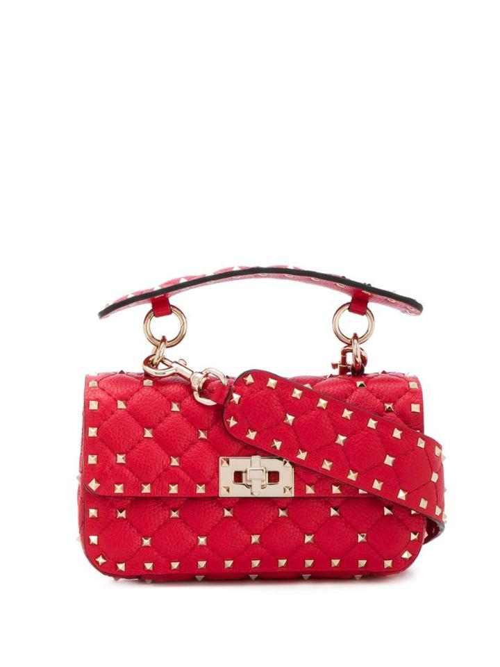 Valentino Valentino Garavani Small Spike Bag - Red