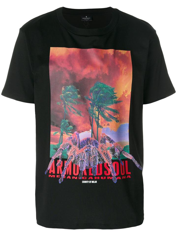Marcelo Burlon County Of Milan Graphic Print T-shirt - Black