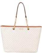 Michael Michael Kors - Monogram Tote - Women - Pvc - One Size, Nude/neutrals, Pvc