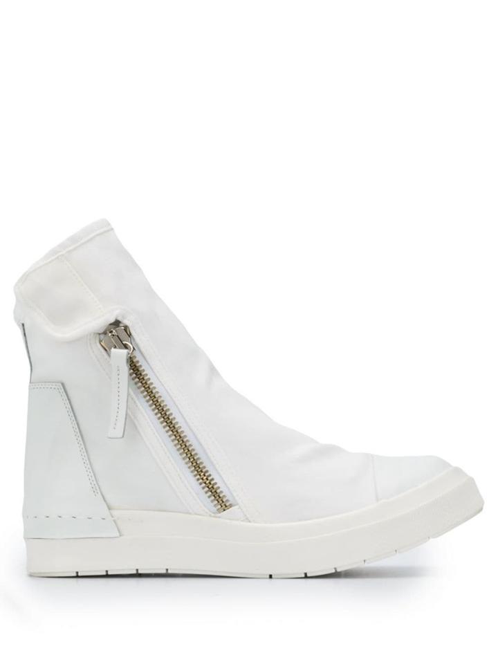 Cinzia Araia Side Zipped Sneakers - White