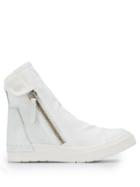 Cinzia Araia Side Zipped Sneakers - White