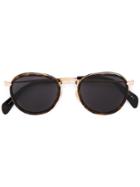 Céline Eyewear Tortoiseshell Round Frame Sunglasses - Brown